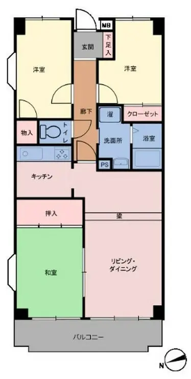 タワービレッジ鷺沼 3階階 間取り