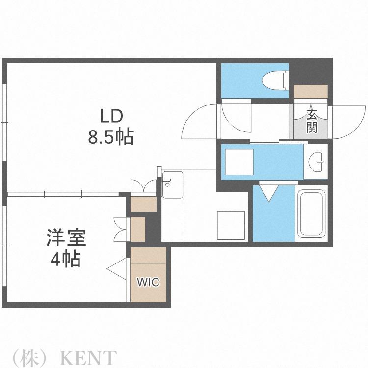 プルミエールメゾン琴似(1LDK/2階)の間取り写真