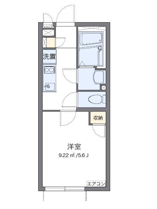 ＪＲ横須賀線 保土ケ谷駅 徒歩14分 2階建 築10年(1K/2階)の間取り写真