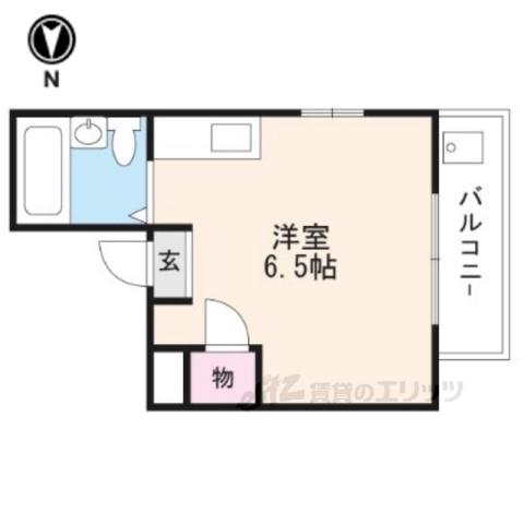 ツインズマンション馬堀(ワンルーム/2階)の間取り写真