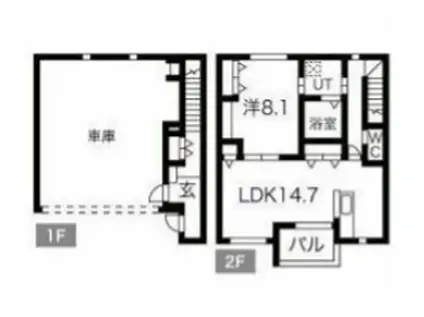 PACIFICA SHONANA棟(1LDK/1階)の間取り写真