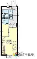 レオパレスリバティI(1K/2階)の間取り写真