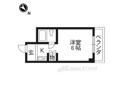 メゾン・ル・レヴェ(ワンルーム/3階)の間取り写真