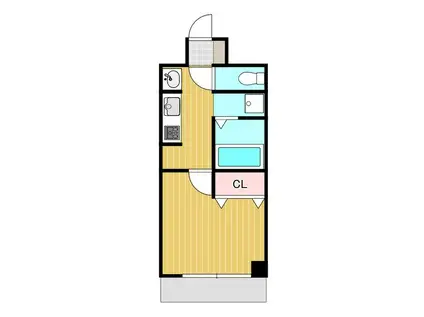 リアライズ沢下町II(1K/4階)の間取り写真
