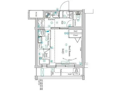 ラフィスタ元町I(1K/3階)の間取り写真