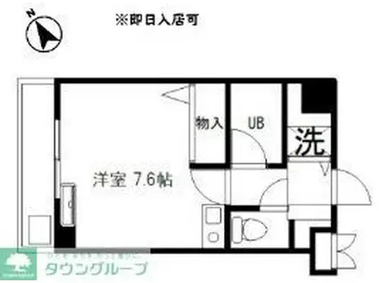 コバハイツ大泉III(ワンルーム/1階)の間取り写真