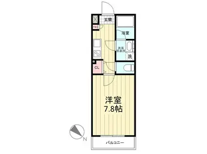 アイルエアポート羽田(1K/2階)の間取り写真