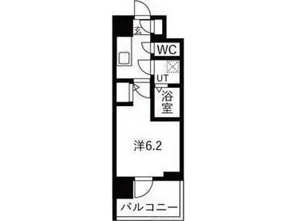 エスリードレジデンス梅田クラスシティ(1K/9階)の間取り写真