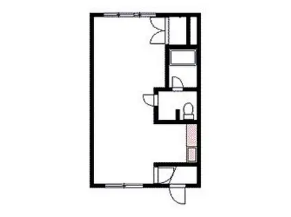 リヴァーアイランド(1DK/1階)の間取り写真