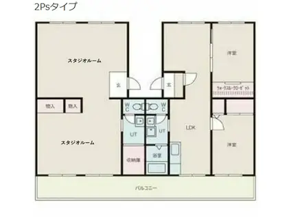 山根台第2C棟(2SLDK/5階)の間取り写真