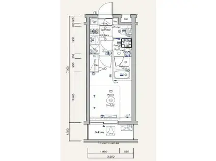 SYFORME TOGOSHI-KOENII(1K/2階)の間取り写真