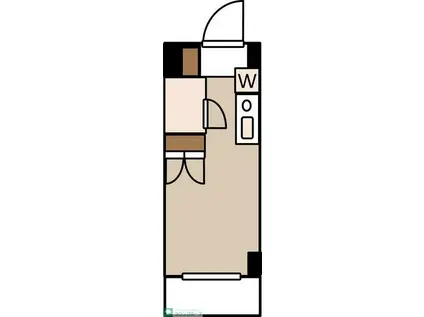 ガーデン東白楽(ワンルーム/3階)の間取り写真