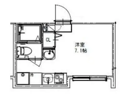 ソルナクレイシア荻窪II(ワンルーム/2階)の間取り写真