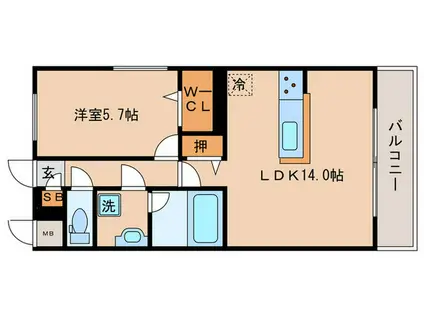 アムール京都仁王門(1LDK/3階)の間取り写真