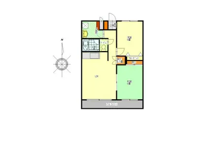 シズミハイツ(2LDK/2階)の間取り写真