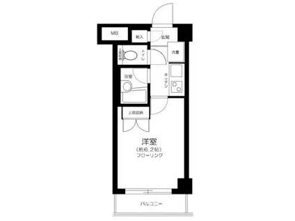 ジェイシティ渋谷(1K/4階)の間取り写真