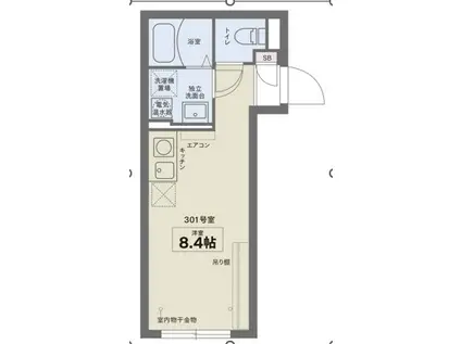 COCOFLAT板橋(ワンルーム/3階)の間取り写真