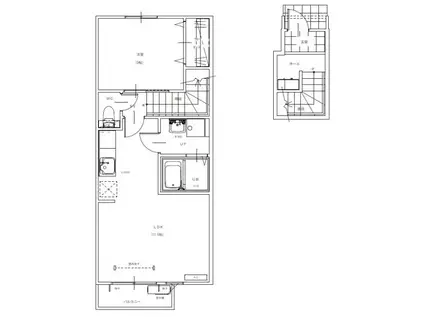 プリモII(1LDK/2階)の間取り写真