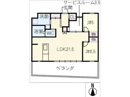 MOTHER(2SLDK/2階)の間取り写真