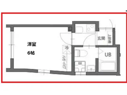 ビーアール堀切(1K/1階)の間取り写真