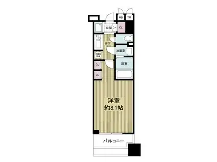 LASANTE京橋(1K/5階)の間取り写真