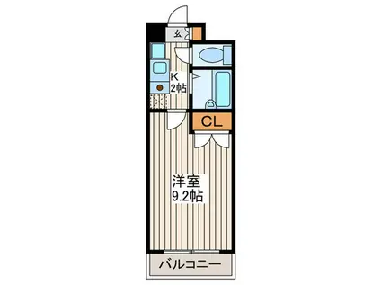コンホール千種(1K/2階)の間取り写真