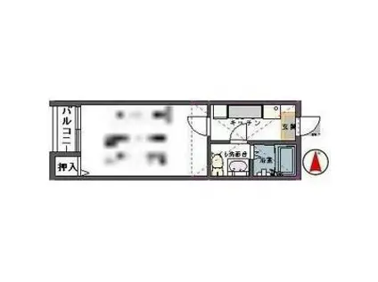 CORP.RIC(1K/2階)の間取り写真