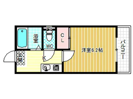 丸英ビル(1K/3階)の間取り写真