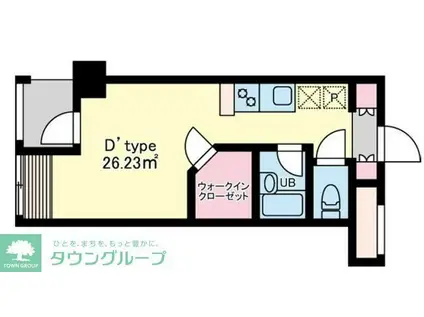 KS.WIN HILLS 大蔵(ワンルーム/2階)の間取り写真