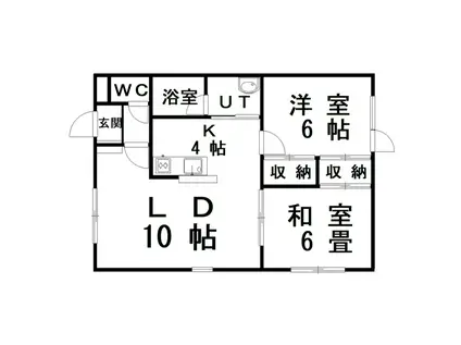 リッチ・ハーヴェスト(2LDK/2階)の間取り写真