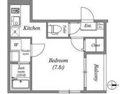 SFIDA新大阪(ワンルーム/3階)の間取り写真