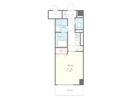 BELLE VILLE HIKAWANOMORI(1K/3階)の間取り写真