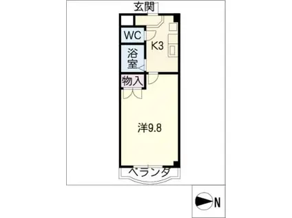 第5松波ビル東館(1K/5階)の間取り写真