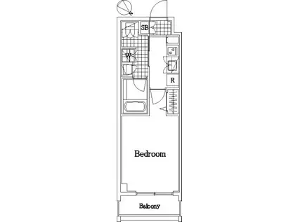 ザ・レジデンス・オブ・トーキョーKK06(1K/3階)の間取り写真