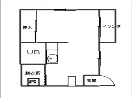 プルミエセカンド(ワンルーム/2階)の間取り写真