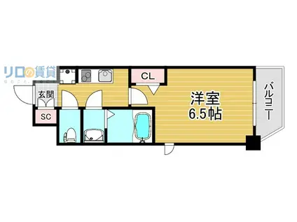 フォーリアライズ淡路ライツ(1K/3階)の間取り写真