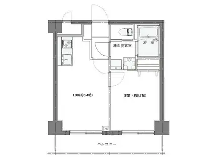 アルゴ元浅草(1LDK/2階)の間取り写真