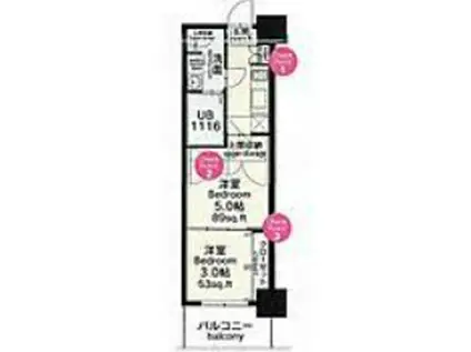 CLUB ORIENT BLD 82 EMPRESS(2K/3階)の間取り写真