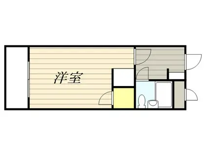 プレアール西町(ワンルーム/2階)の間取り写真