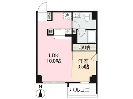 コリドール丸の内(1LDK/7階)の間取り写真