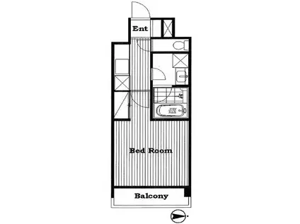 ラポール上板橋(1K/2階)の間取り写真