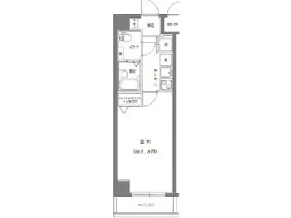 RISING PLACE 町屋(1K/2階)の間取り写真