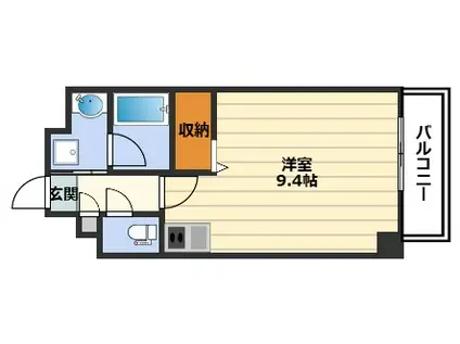 REXIA SHIN UMEDA DUO(1K/2階)の間取り写真