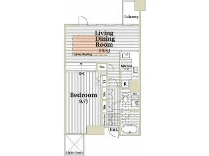 シャーメゾン朝霧I(2LDK/2階)の間取り写真