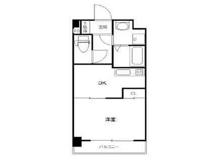 サンフォーレ岡本(1DK/3階)の間取り写真