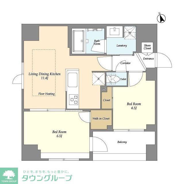 MODIER GINZA イースト(2LDK/5階)の間取り写真