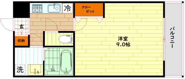 ブリランテ都島(1K/5階)の間取り写真