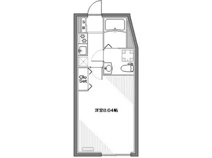 アーバンステージ千石II(1K/2階)の間取り写真