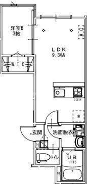 KEIAI RESIDENCE 元山I(1LDK/3階)の間取り写真