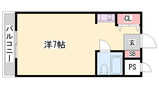 プリ・メゾン東加古川駅前(ワンルーム/3階)の間取り写真